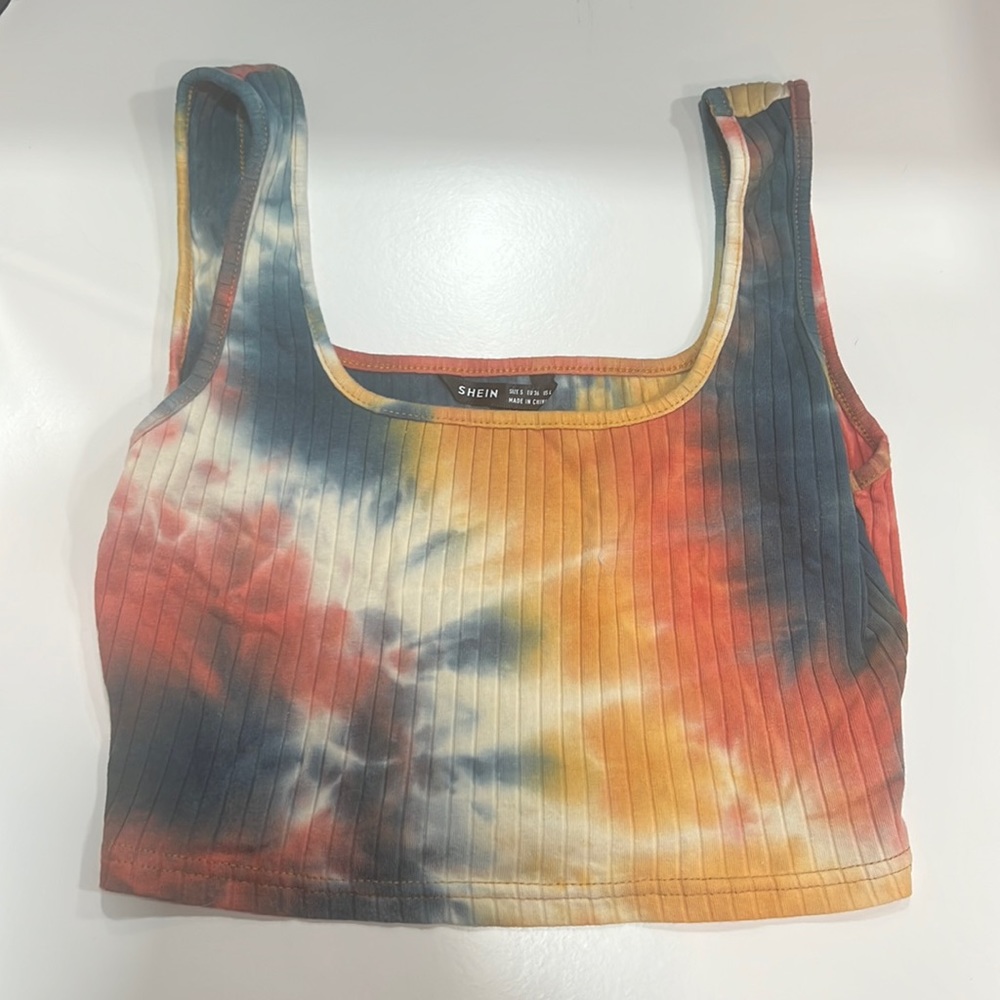 Tye- Dye cropped tank top
